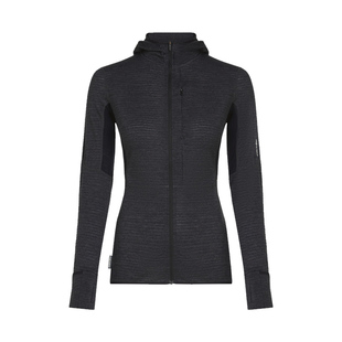 icebreaker美利奴羊毛女200 Realfleece长袖外套轻量透气户外徒步