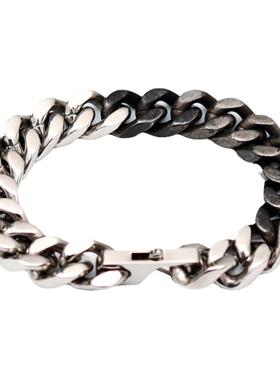 男女钛钢欧美做旧煮黑