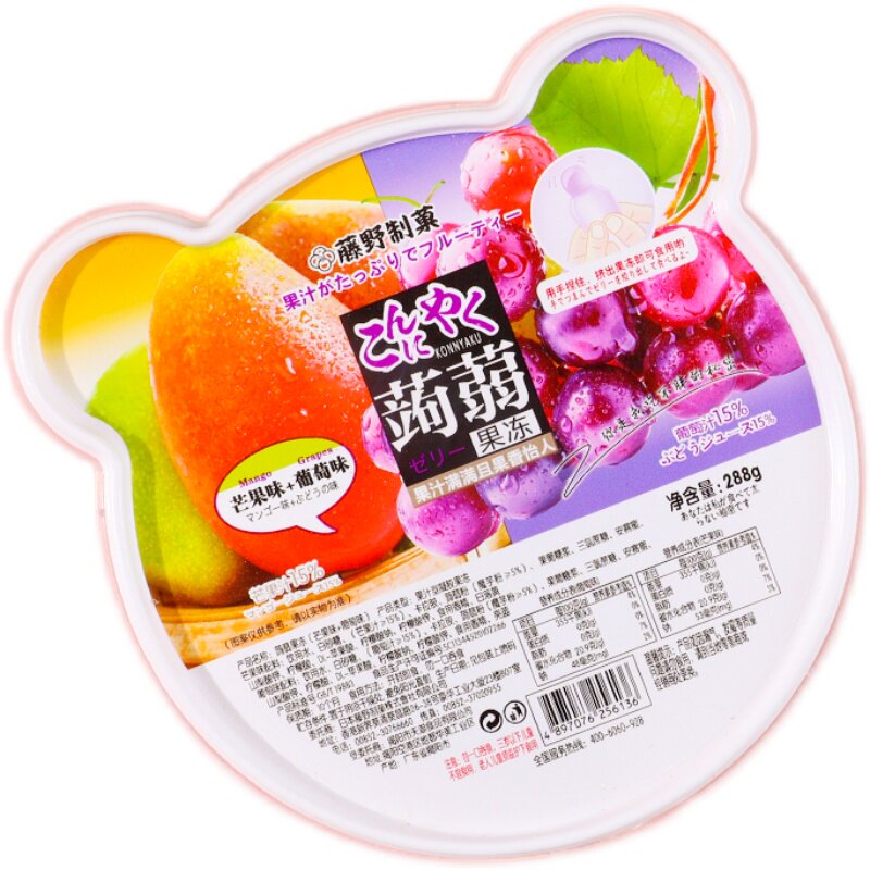 水密桃公仔独立包装撕拉可吸果冻