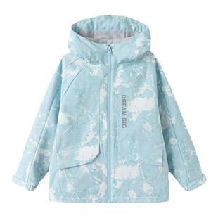 巴拉巴拉儿童外套男童加绒连帽上衣大童休闲便服2025秋装新款童装