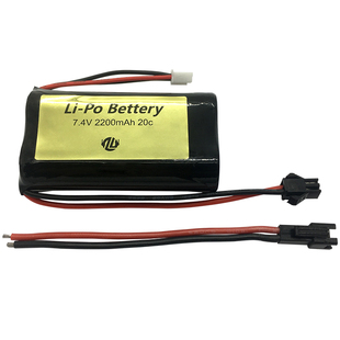 众灵7.4V2S大容量高倍率机器人机械臂用可充电锂电池电源带保护