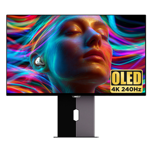 HKC显示器27英寸4K240HZ电竞QD-OLED游戏2K360电脑屏幕升降GS27UK