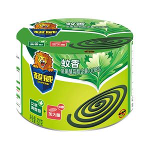 超威蚊香艾草盘香家用卧室驱蚊虫清香型非无毒微烟灭蚊防蚊桶装
