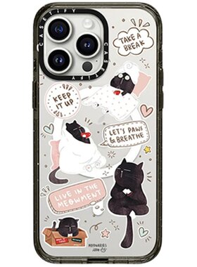 CASETiFY小黑猫贴纸手机壳