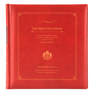 NCL 6寸相册本200张插页式复古diy手工相册本可写字纪念册4R影集