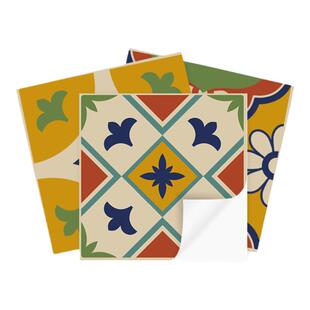 Sonnet | 西班牙复古彩色花砖贴纸厨房墙面仿瓷砖墙贴多巴胺装饰