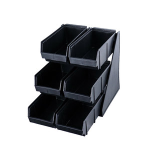 商用筷子吸管吧台多格收纳盒一体置物架一次性厨房壁挂桌面塑料盒