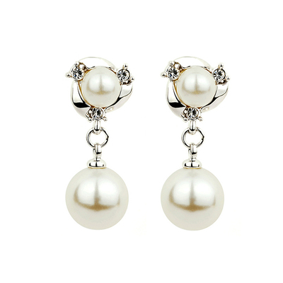 2024新款爆款纯银无洞珍珠耳环
