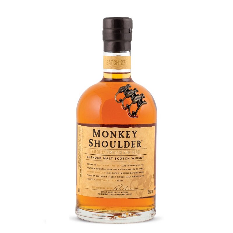 进口洋酒英国Monkey shoulder金猴/三只猴子麦芽调合苏格兰威士忌