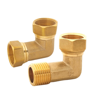 全铜双内丝活接弯头内外丝活接弯头水暖热水器接头4分6分1寸螺纹