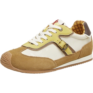 天美意玩具总动员联名胡迪内增高复古德训鞋女新款小白休闲运动鞋