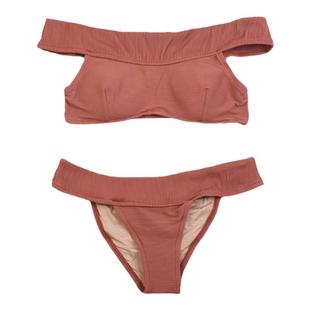 澳洲品牌时尚性感小胸聚拢大胸度假温泉比基尼bikini泳衣纯色泳装