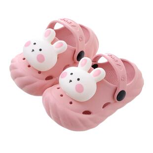 儿童拖鞋夏女童可爱软底防滑小孩凉拖鞋小童婴幼儿宝宝洞洞鞋男童