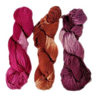 秋娘布庄刺子绣手染线段染彩色棉线纯棉粗线编绳手工编织刺绣diy