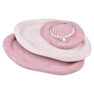 高档珠宝首饰展示架美拉德风异形羊绒石膏盘项链店铺直播陈列道具