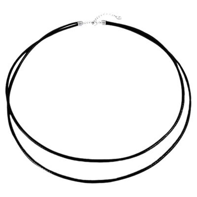 孙千同款黑色双层锁骨链S925纯银