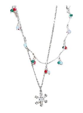 EmoPluto「圣诞来信」氛围感雪花锆石项链冬高级闺蜜小众礼物拍照