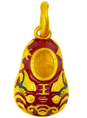 足金生肖礼品古法錾刻小吊坠手链