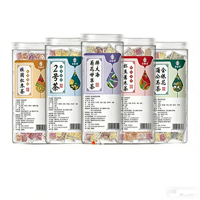 滋草源 实发2罐 独立包装罐装混合花茶2号茶玫瑰冬瓜茶 10g*20袋