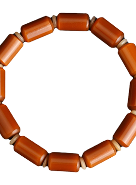 温文如玉红如玛瑙玉化串