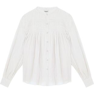 MARANT ETOILE PLALIA法式风琴褶圆领衬衫