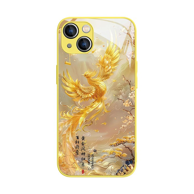 黄金凤凰iPhone17手机壳苹果16