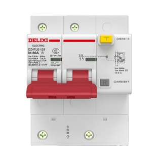 德力西漏电保护器DZ47LE-125A家用100安2P空气开关大功率断路器4P