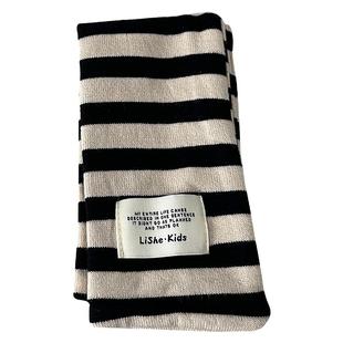 复古好搭婴儿外出围巾柔软时尚条纹宝宝婴幼儿保暖围脖男女童脖套