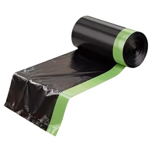 抽绳垃圾袋加厚家用手提式黑色厨房专用大号特厚塑料袋免撕实惠装