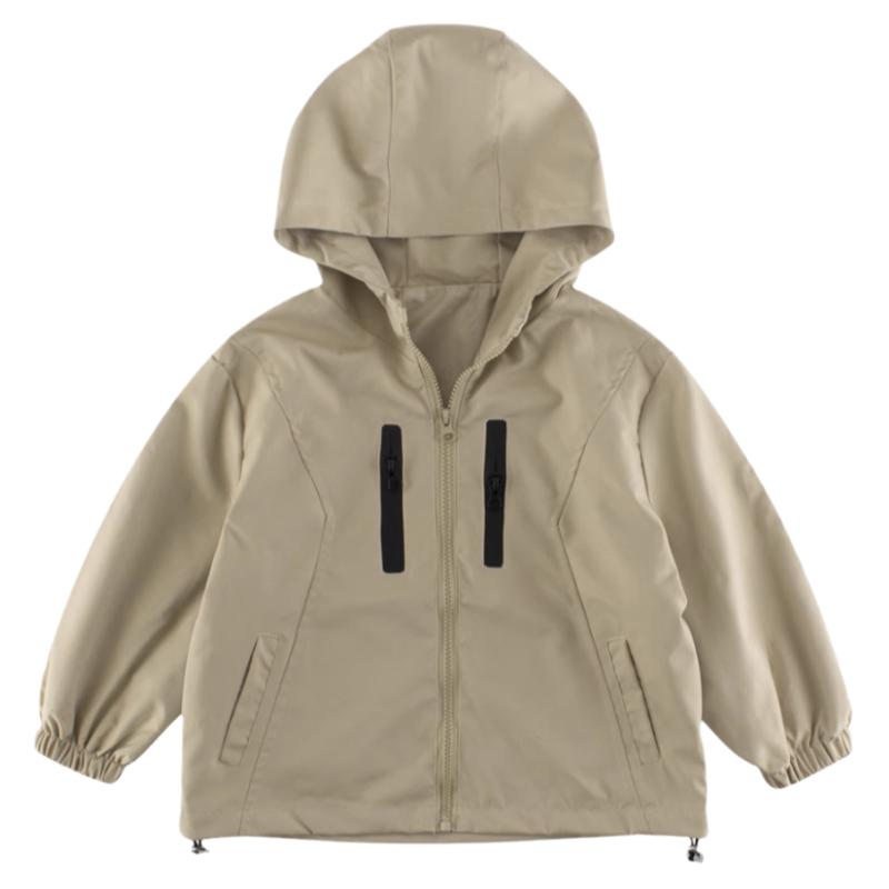 儿童外套男宝宝衣服连帽拉链衫