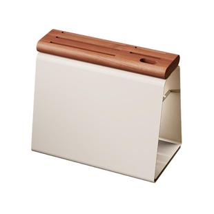 摩登主妇中古风刀架置物架新款厨房台面款实木刀座刀具收纳菜刀架