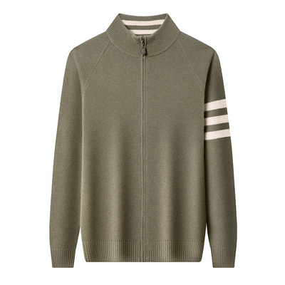 猫人100%纯羊毛衫开衫外套