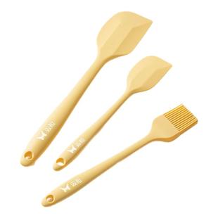 双枪硅胶刮刀油刷耐高温铲子一体式刮板奶油抹刀食品级烘焙工具