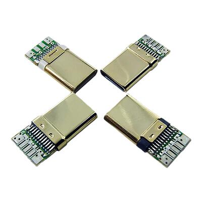 USBtype-c插头镀金亮面公头