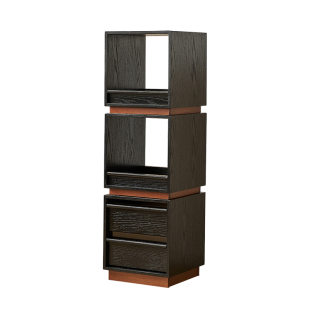 实木边几柜落地矮柜客厅沙发边柜可移动书架家用收纳置物架展示架