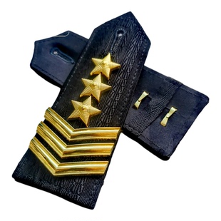 拱形金属肩牌弧形硬肩章金色杠拐五角星保安社区物业演出乐队鼓团