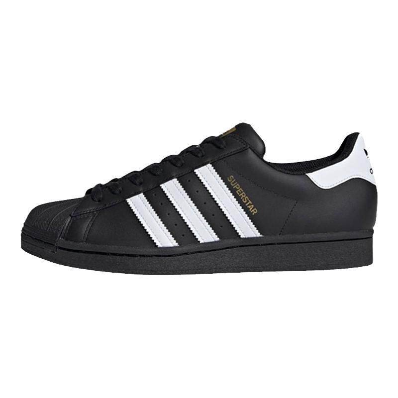 Adidas Superstar阿迪达斯三叶草白色黑色贝壳头男鞋黑武士板鞋
