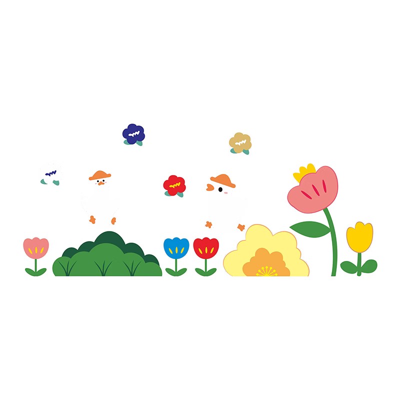 幼儿园卡通可爱鸭环创主题墙装饰