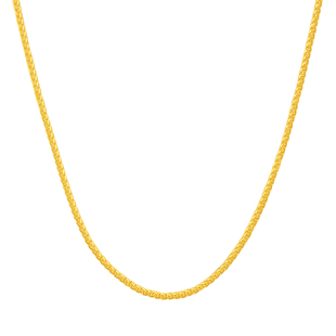 水贝黄金官方旗舰店999足金肖邦链纯金锁骨链素链项链女生礼物