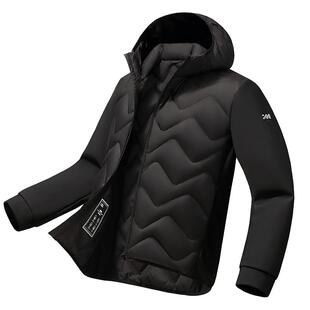 鸭鸭漫步轻薄羽绒服男女同款2025年秋冬季新款户外保暖连帽外套