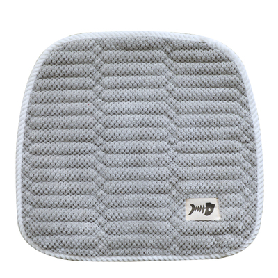 秋冬毛绒纯色简约保暖椅垫坐垫