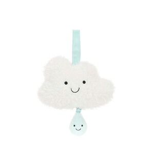 英国Jellycat趣味云朵音乐拉铃毛绒玩具安抚玩偶拉铃陪伴玩偶