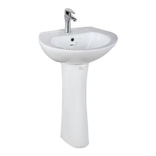 箭牌立柱盆洗脸盆阳台立柱洗手盆落地式单孔简易陶瓷洗手台盆