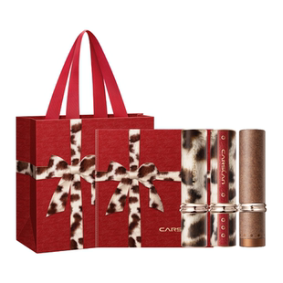 新年卡姿兰口红豹纹豹红礼盒限定套装雾吻口红唇釉情人节生日礼物