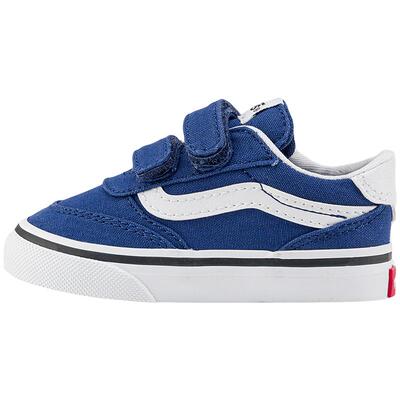 Vans范斯童鞋官方 Brooklyn LS V藏青色简约复古小童帆布鞋