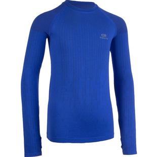 迪卡侬运动t恤儿童长袖男女童春秋保暖上衣速干衣学生跑步服KIDC