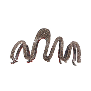 甜酷黑波浪发夹女夏后脑勺大号盘发抓夹鲨鱼夹发卡高级感发饰头饰