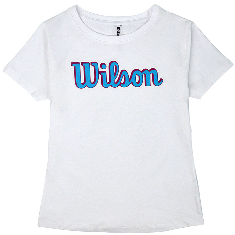 wilson威尔胜女款网球运动T恤吸汗透气白色黑色短裙短裤短袖