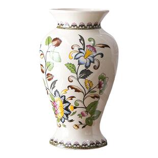 美式陶瓷花瓶复古青花瓷欧式客厅装饰插花轻奢高级感中式花盆摆件