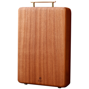 原森太整木菜板防霉抗菌家用食品级案板厨房专用黑金铁木实木砧板